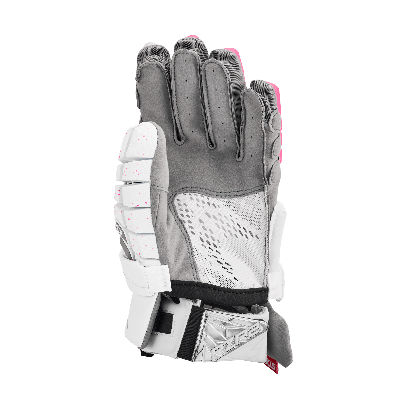 STX RZR2 LE Lacrosse Gloves Men's Gloves LE Neon Pink Lax.com