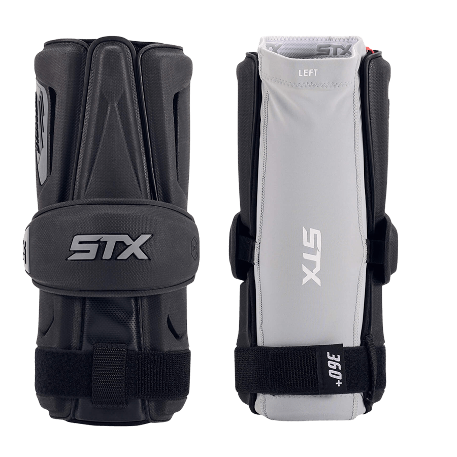 STX Stallion 1K Arm Guards Men's Arm Protection Black Lax.com