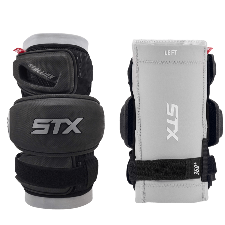 STX Stallion 1K Arm Pads Men's Arm Protection Black Lax.com