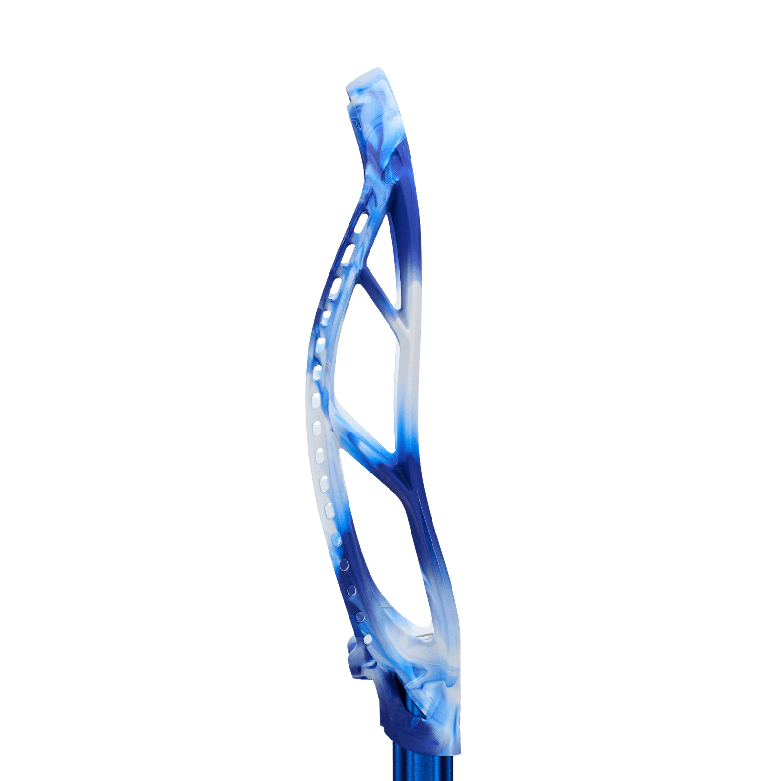 STX Stallion 1K Lacrosse Head Men's Head LE White/Royal Marble Lax.com