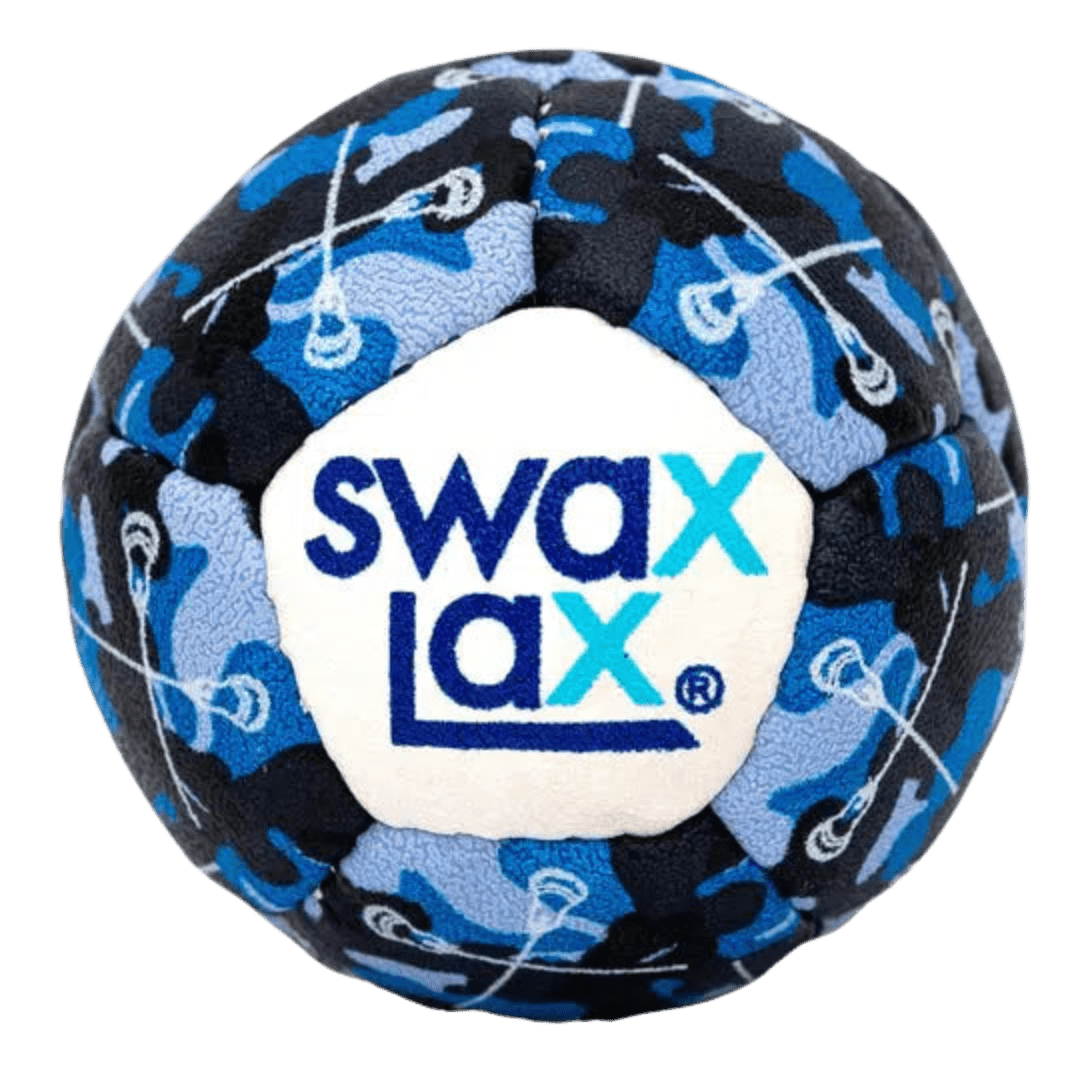 SwaxLax Practice Ball Lacrosse Balls Blue Camo Lax.com