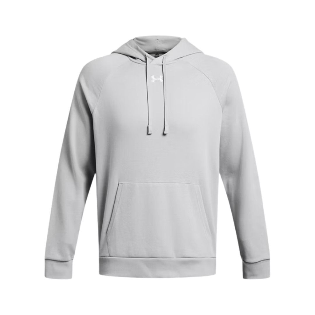 UA Rival Fleece Hoodie Apparel Tops Grey - 011 Lax.com