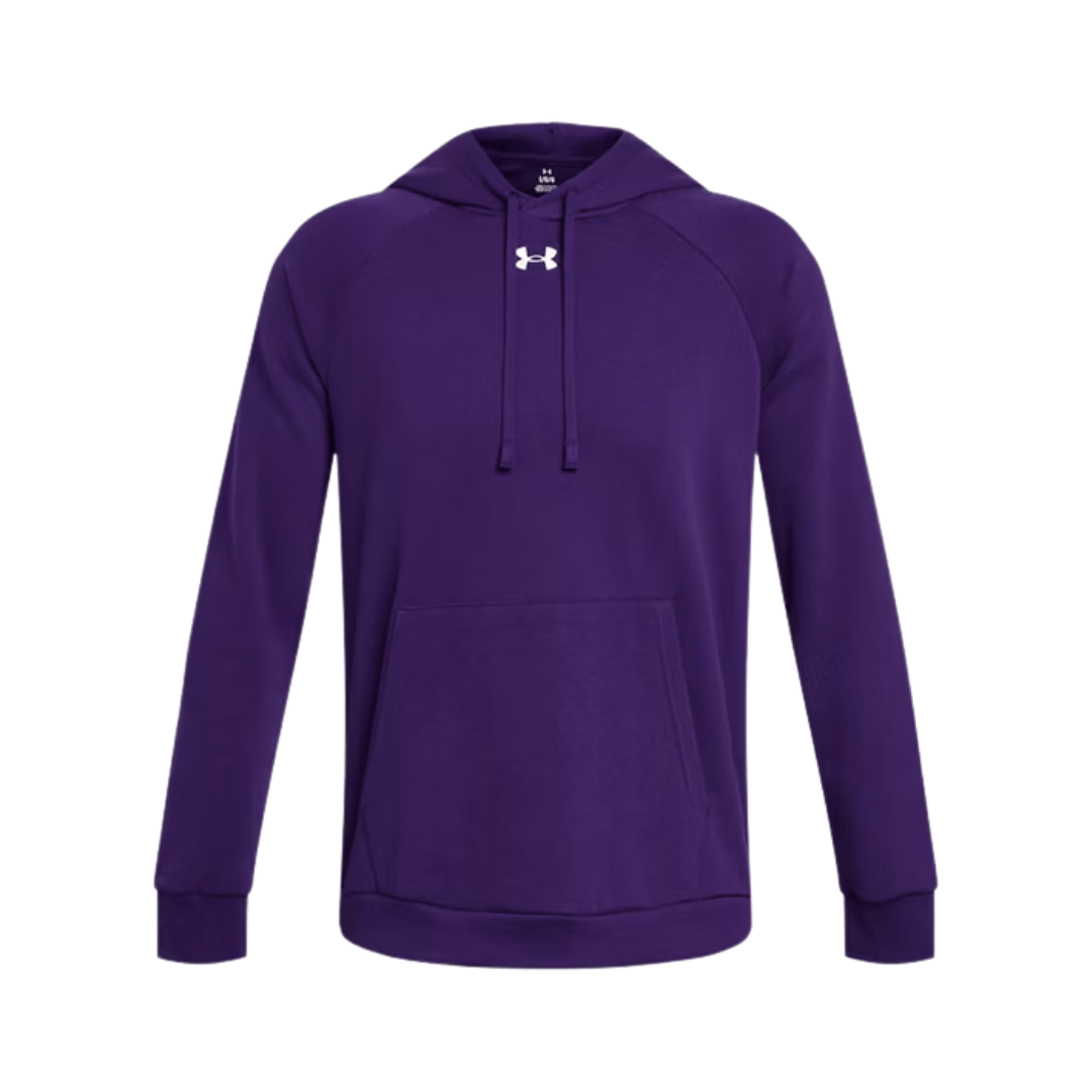 UA Rival Fleece Hoodie Apparel Tops Purple - 500 Lax.com
