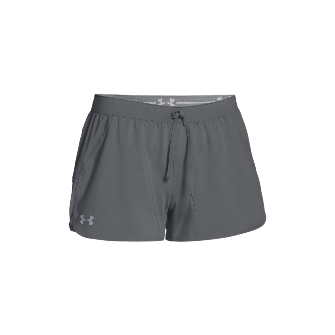 UA Women's Game Time 5" Shorts Apparel Bottoms Graphite Lax.com