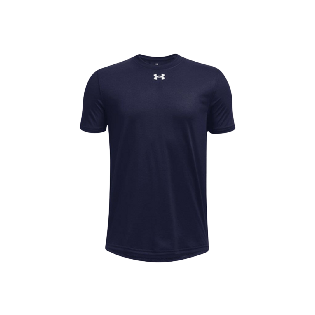 UA Youth Team Tech SS T-Shirt Apparel Tops Midnight Navy - 410 Lax.com
