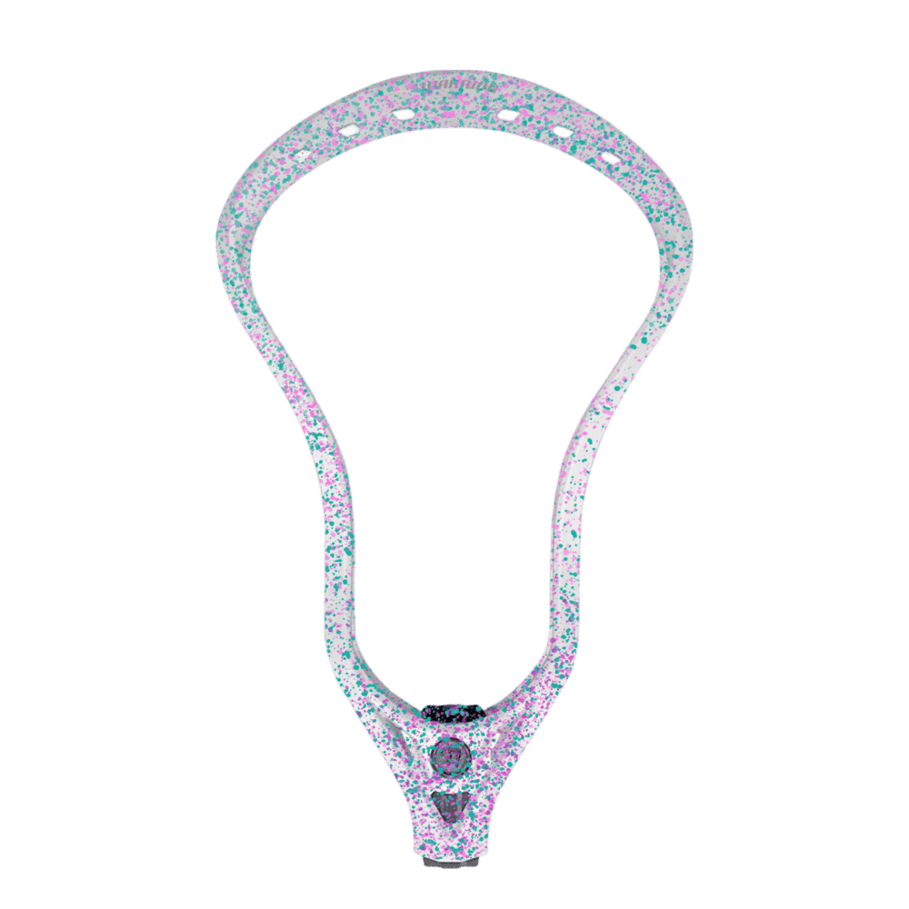 Warrior Evo QX Lacrosse Head Men's Head Pink/Teal Splatter Lax.com