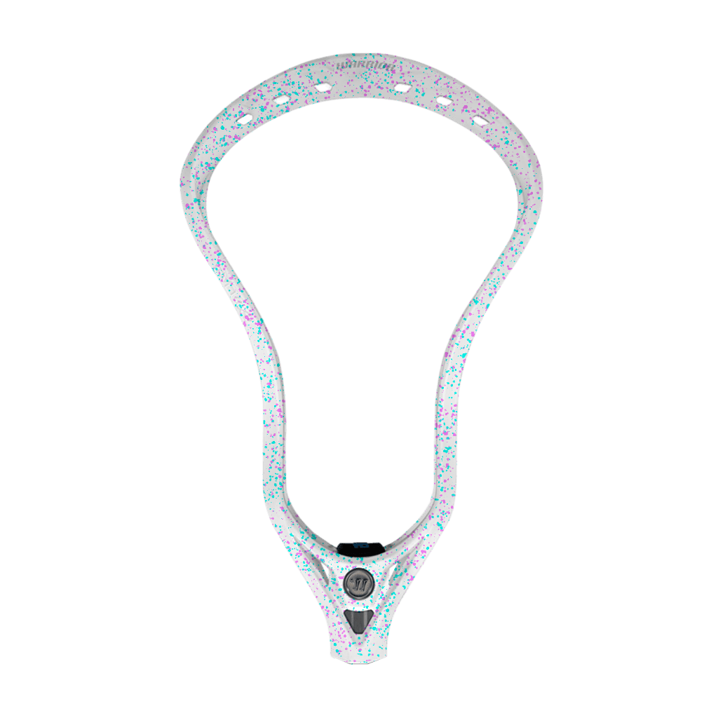 Warrior Evo QX Lacrosse Head Men's Head Pink/Teal Splatter Lax.com