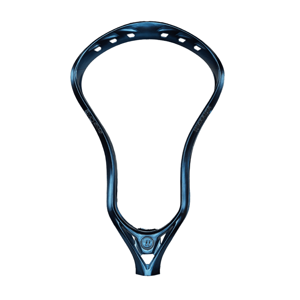 Warrior Evo QX Lacrosse Head Men's Head Satin Navy Blue Lax.com