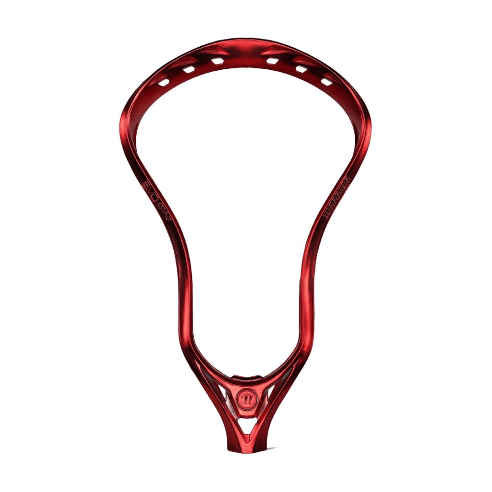 Warrior Evo QX Lacrosse Head Men's Head Satin Red Lax.com
