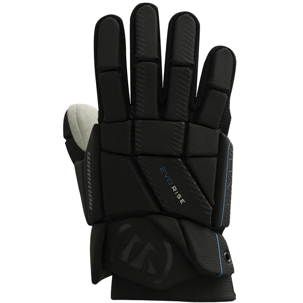 Warrior Evo Rise Lacrosse Gloves Men's Gloves Black Lax.com