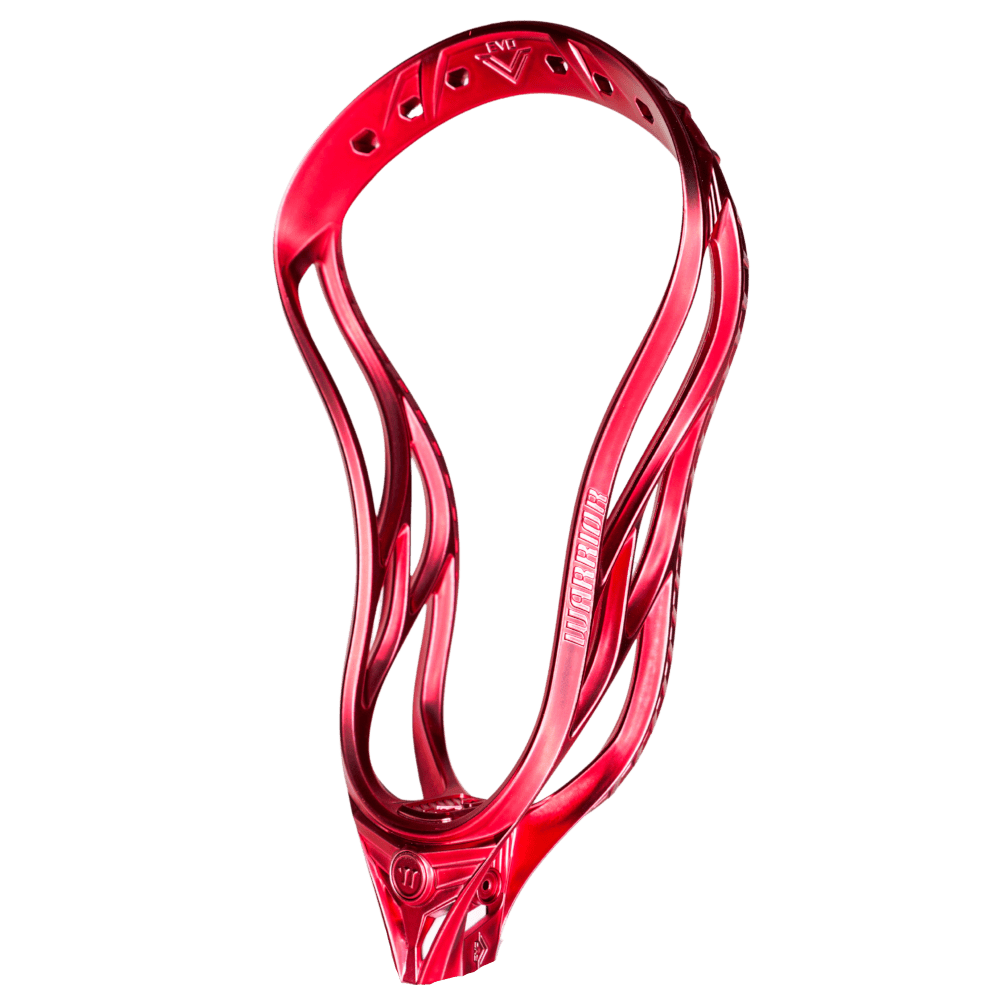 Warrior Evo V Lacrosse Head Men's Head Satin Red Lax.com