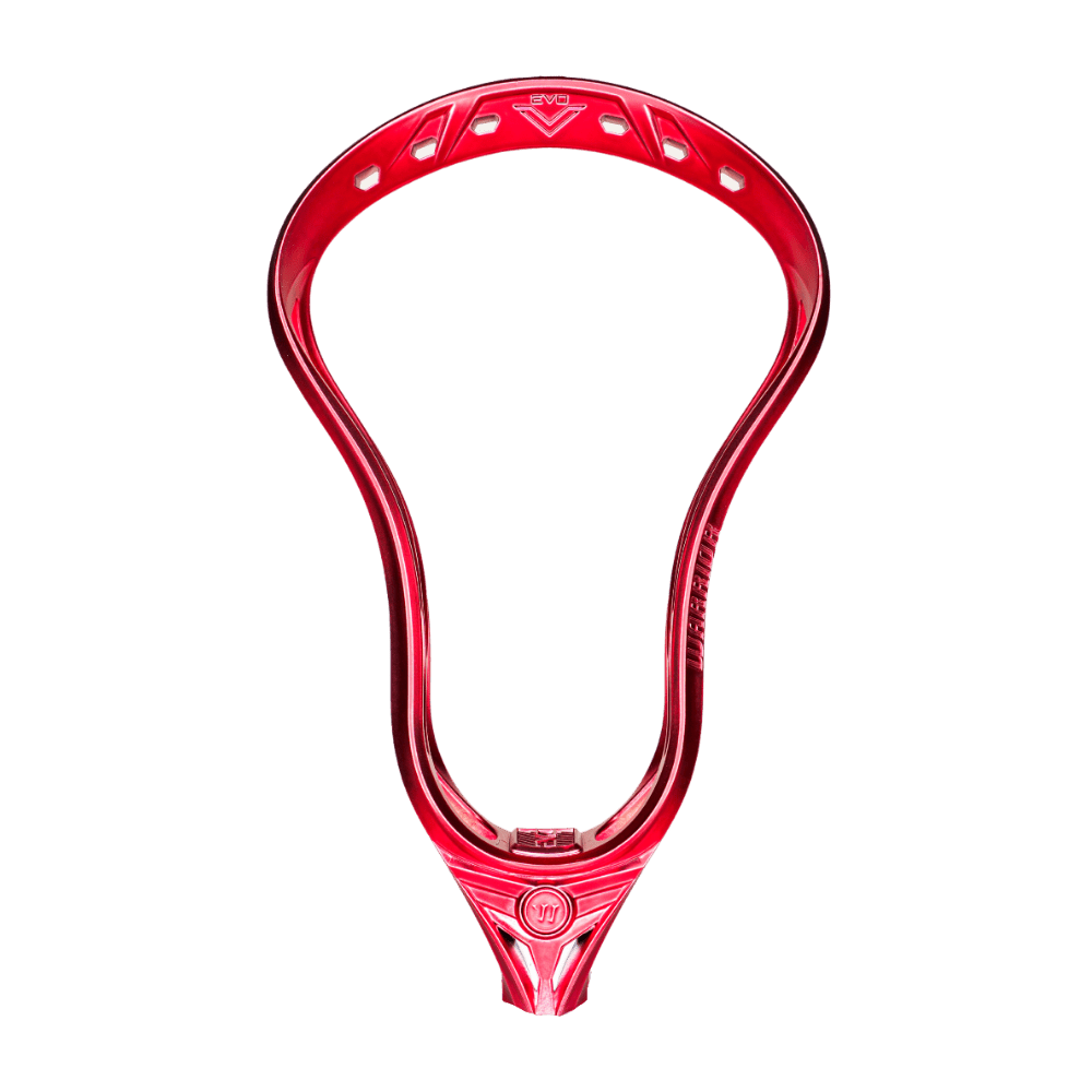 Warrior Evo V Lacrosse Head Men's Head Satin Red Lax.com