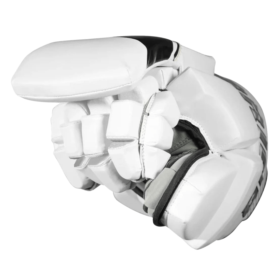 Warrior Fatboy Box Goalie Gloves Goalie Gloves White Lax.com