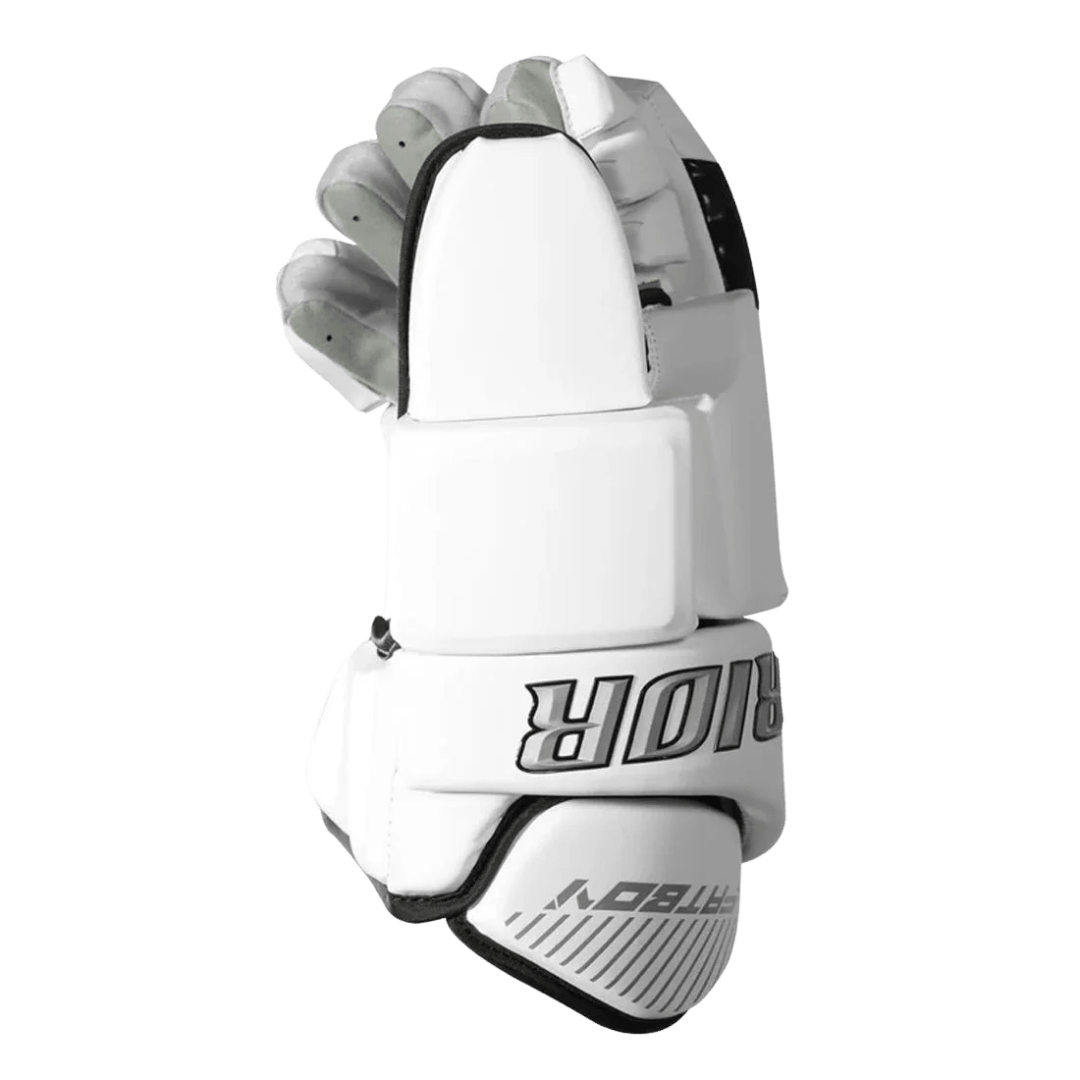 Warrior Fatboy Box Goalie Gloves Goalie Gloves White Lax.com