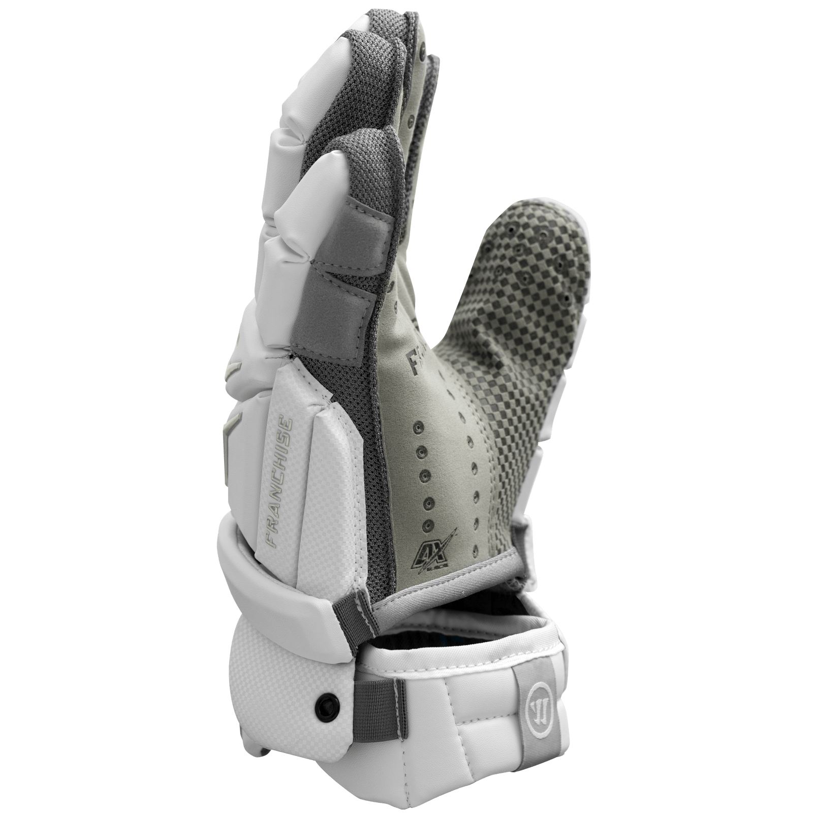 Warrior Franchise Lacrosse Gloves Men's Gloves White Lax.com