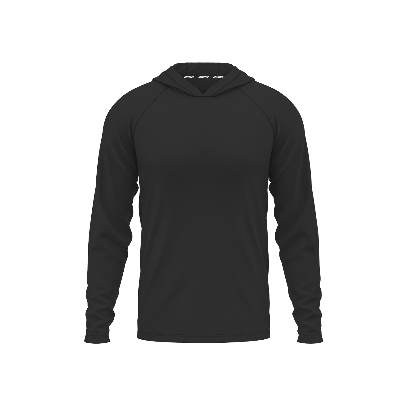 Zima Focus Lightweight Performance Hoodie Apparel Tops Black Lax.com