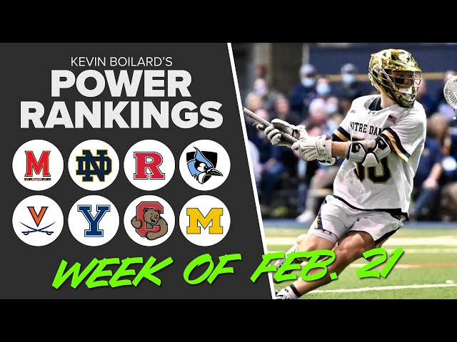 Lax.com's D1 Power Rankings - Week Two - Lax.com