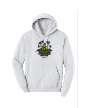 ARG Port & Company Core Fleece Pullover Hooded Sweatshirt Apparel Tops Ash Grey Lax.com