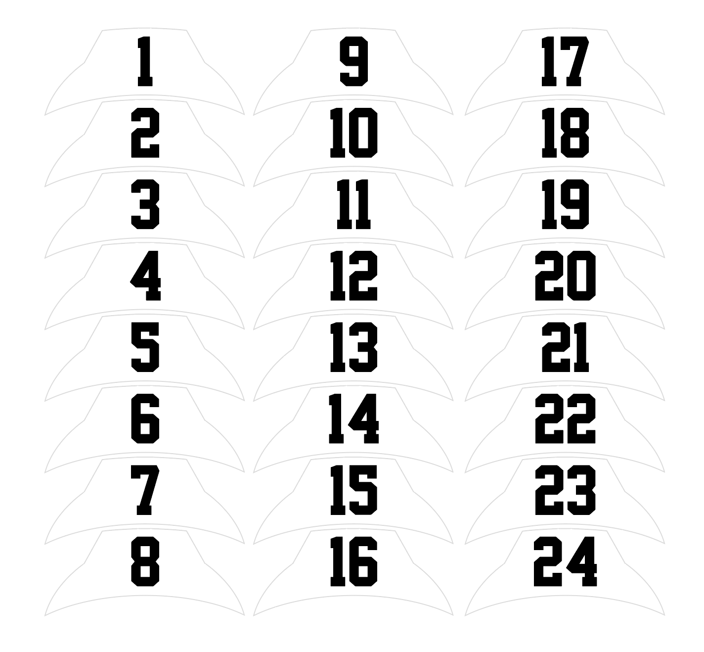 Decal Number Kit Warning Lax.com