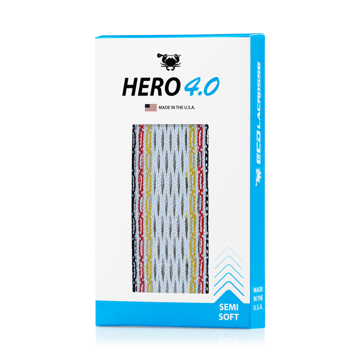 ECD Hero 4.0 Striker Lacrosse Mesh Men's Stringing Supplies White Storm Lax.com
