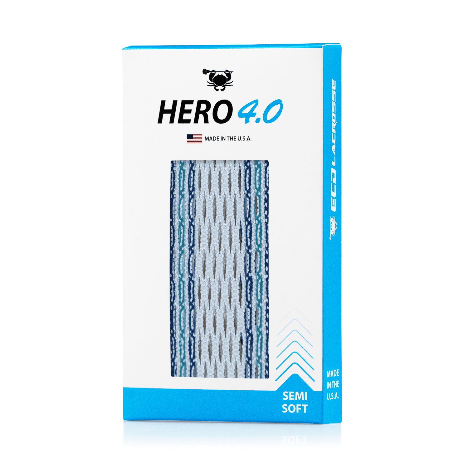 ECD Hero 4.0 Striker Lacrosse Mesh Men's Stringing Supplies White Storm Lax.com