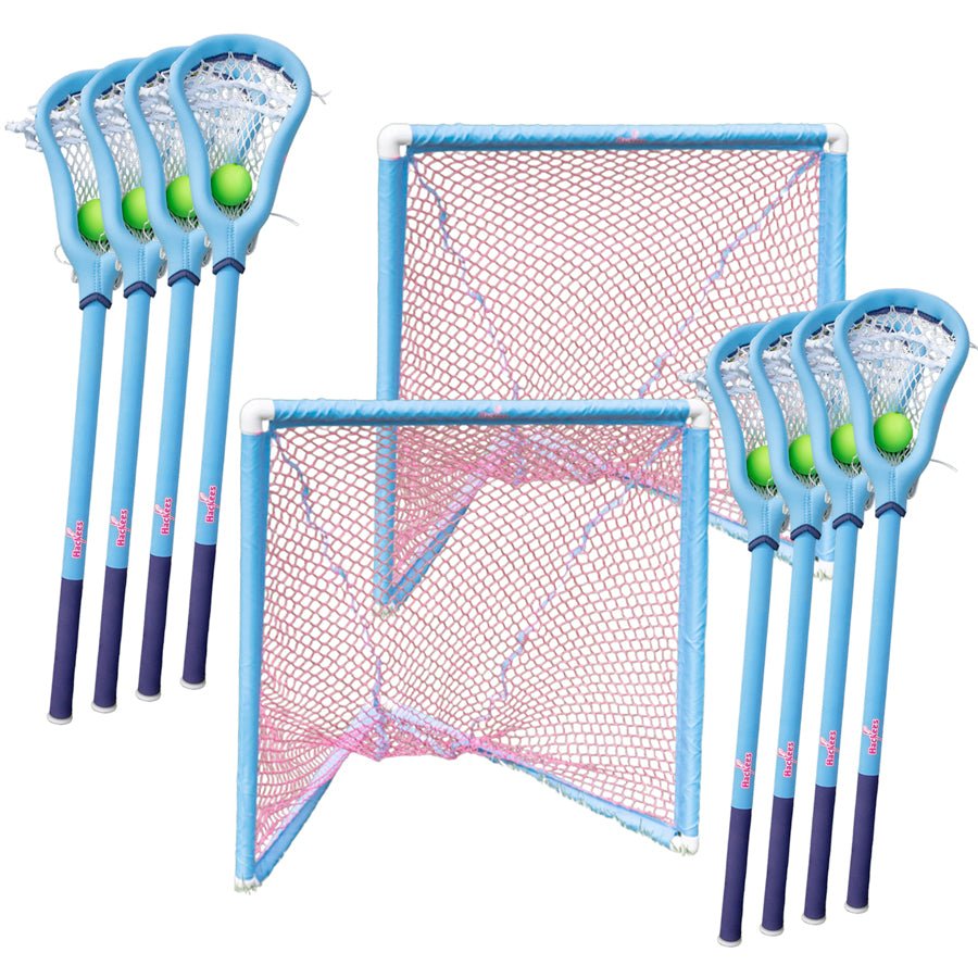Hackees 8 Count Pack Game Set- 4 v. 4 Lacrosse Ministicks | Free