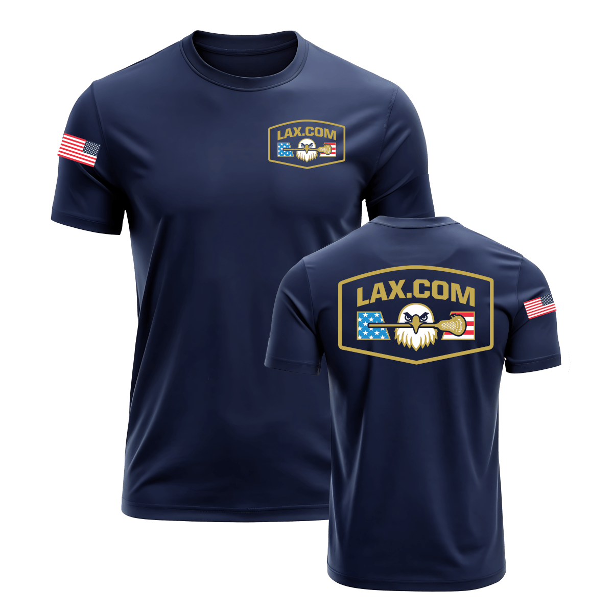 Lax.com Eagle Eye Attack LE Tee Apparel Tops Navy Lax.com