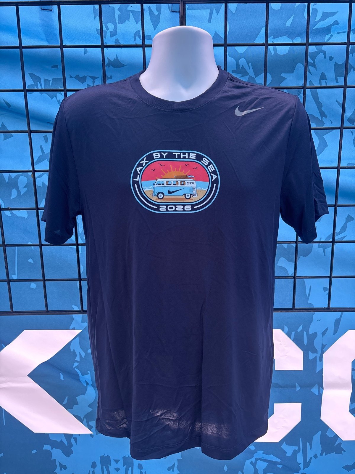 LBTS Nike Short Sleeve Shirt 2026 Apparel Tops Navy Lax.com