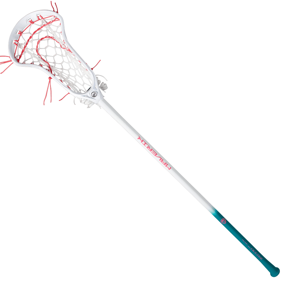 Maverik Ascent Pro Hex Complete Stick Women's Complete Sticks USA Splatter - White/White/Red Lax.com