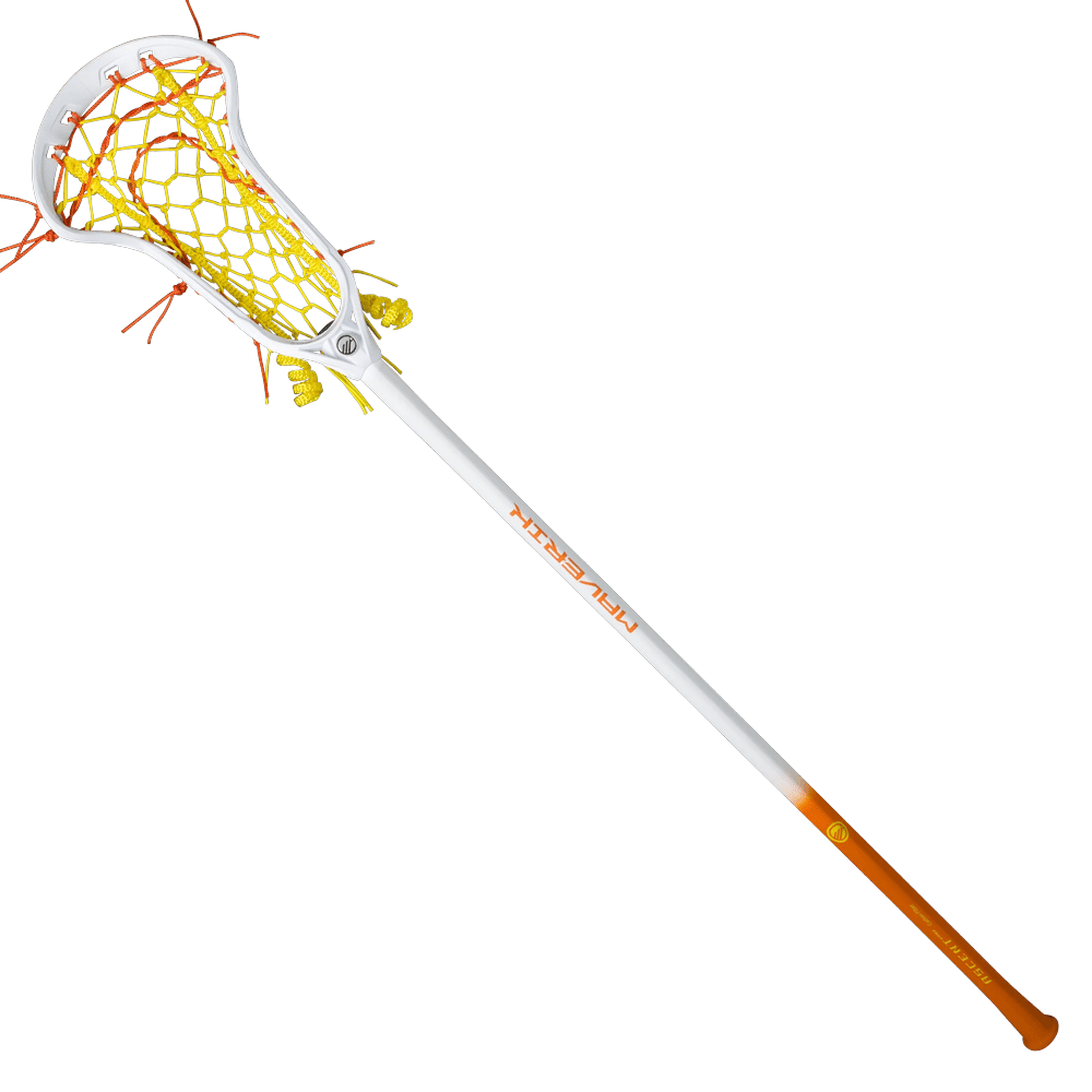 Maverik Ascent Pro Hex Complete Stick Women's Complete Sticks USA Splatter - White/White/Red Lax.com