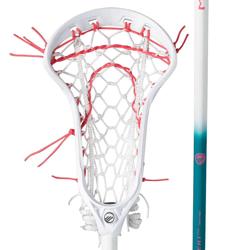 Maverik Ascent Pro Hex Complete Stick Women's Complete Sticks USA Splatter - White/White/Red Lax.com
