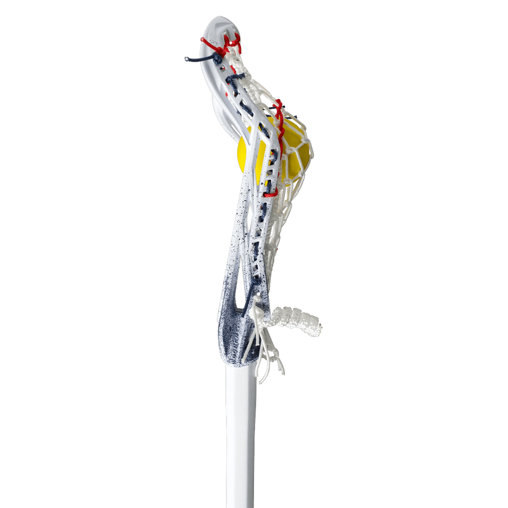 Maverik Ascent Pro Hex Complete Stick Women's Complete Sticks USA Splatter - White/White/Red Lax.com
