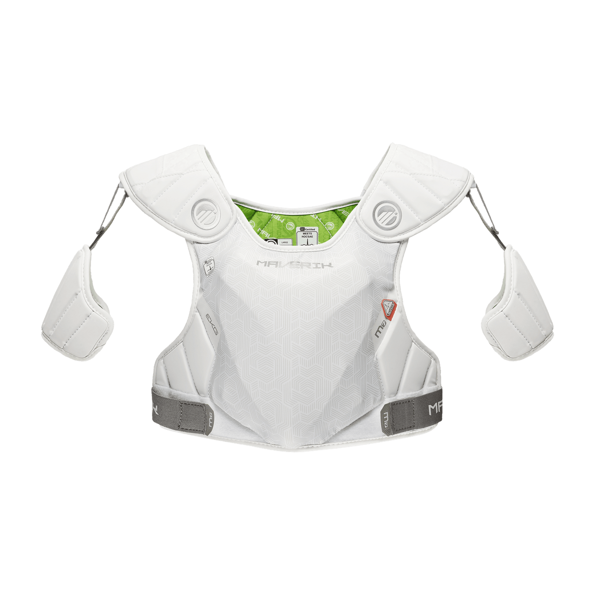 Maverik M7 EKG Shoulder Pad Shoulder Pads White Lax.com