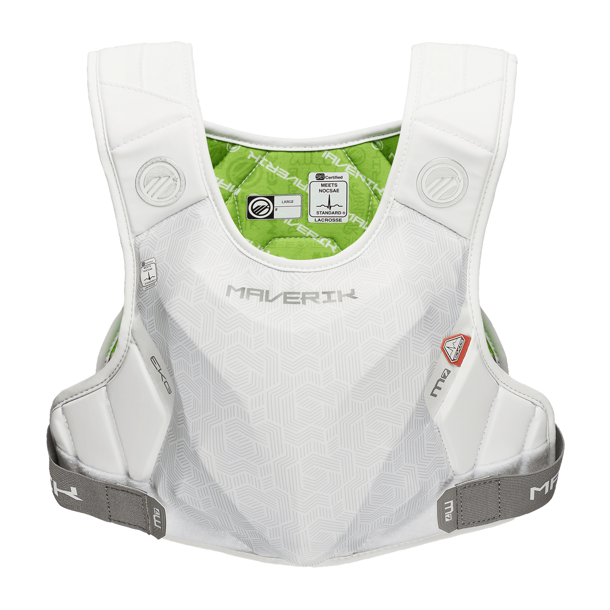 Maverik M7 EKG Speed Pad Shoulder Pads White Lax.com
