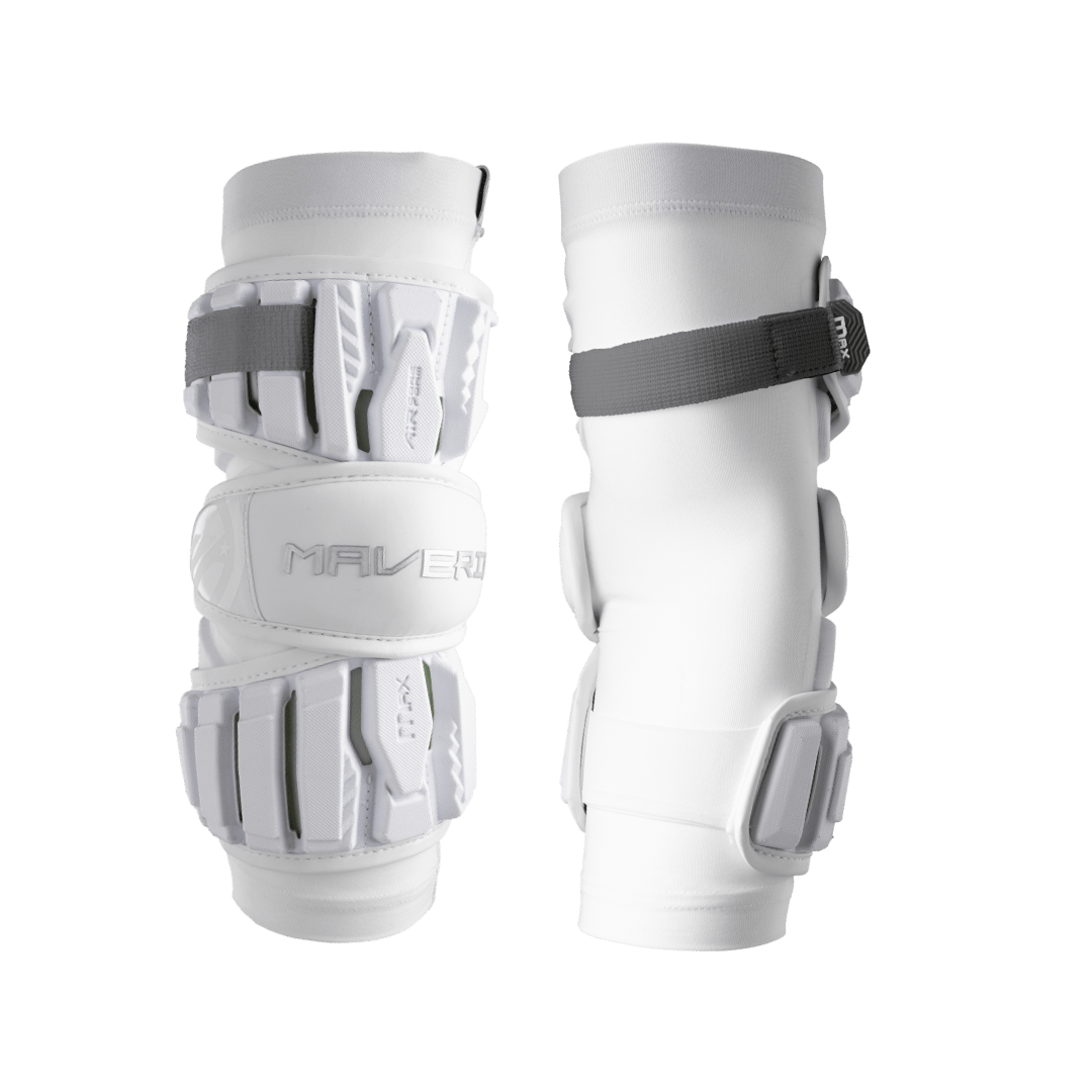 Maverik Max Arm Pads 2028 Men's Arm Protection White Lax.com