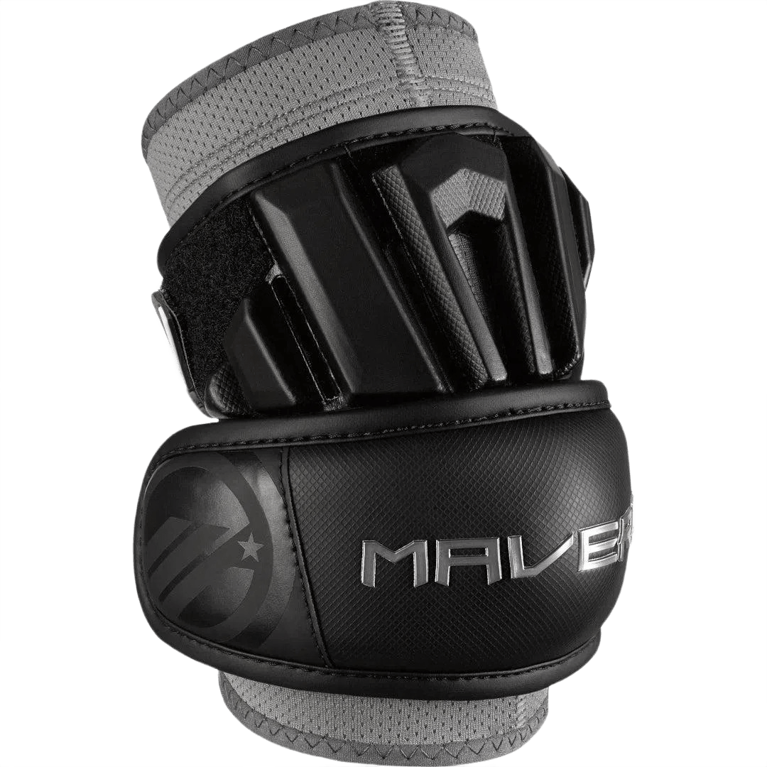 Maverik Max Elbow Pads 2025 Men's Arm Protection Black Lax.com