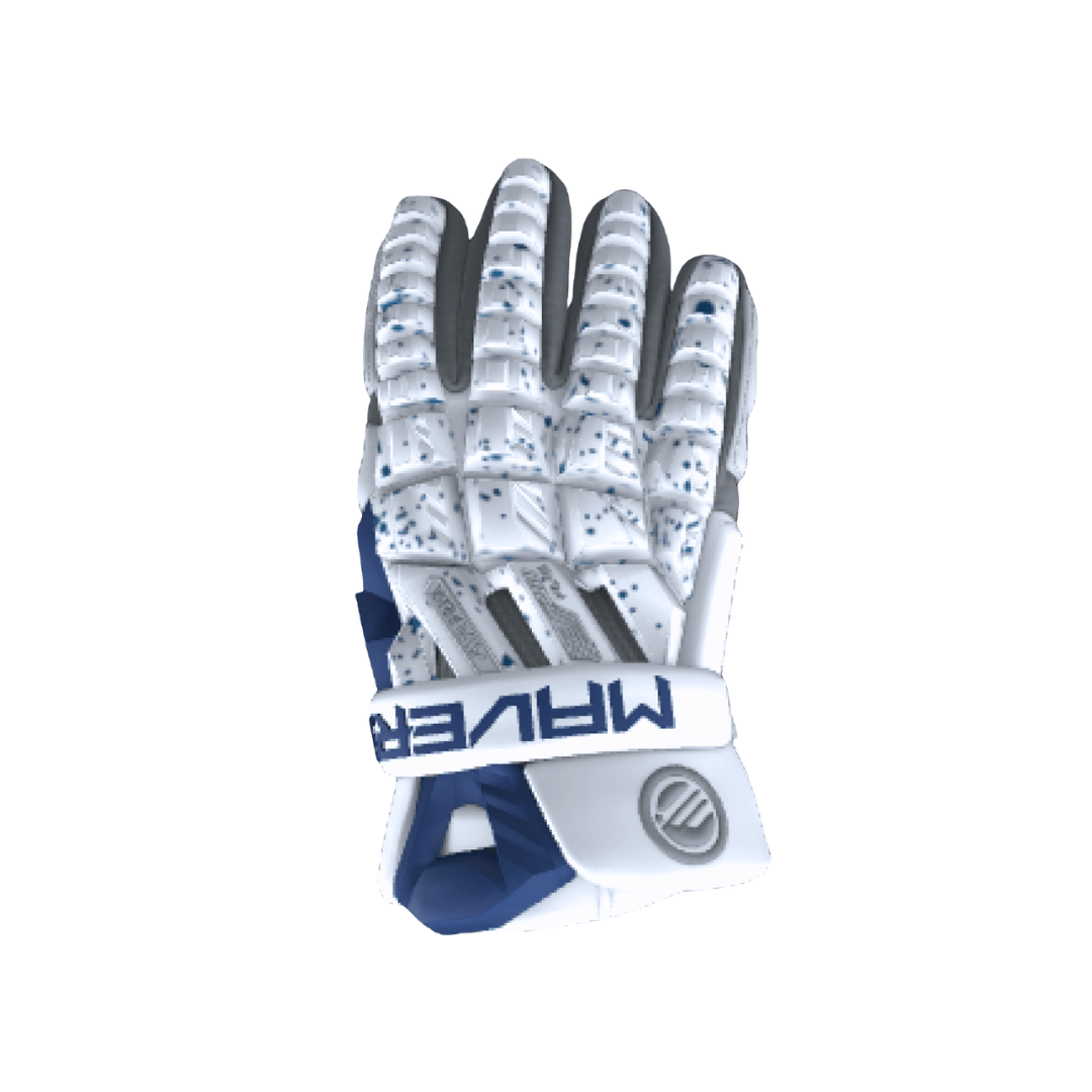 Maverik Max Goalie Gloves 2028 Goalie Gloves Navy Splatter Lax.com