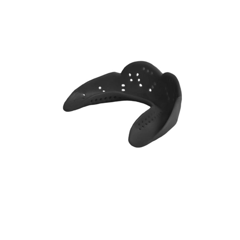The Sisu Aero Mouthguard - Small by SISU features a personalized fit and strategically placed ventilation holes to ensure breathability and enhance athletic performance.