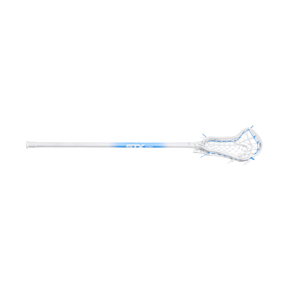 STX Aria Pro-M Lock Pocket Complete Stick Women's Complete Sticks White/Carolina Lax.com