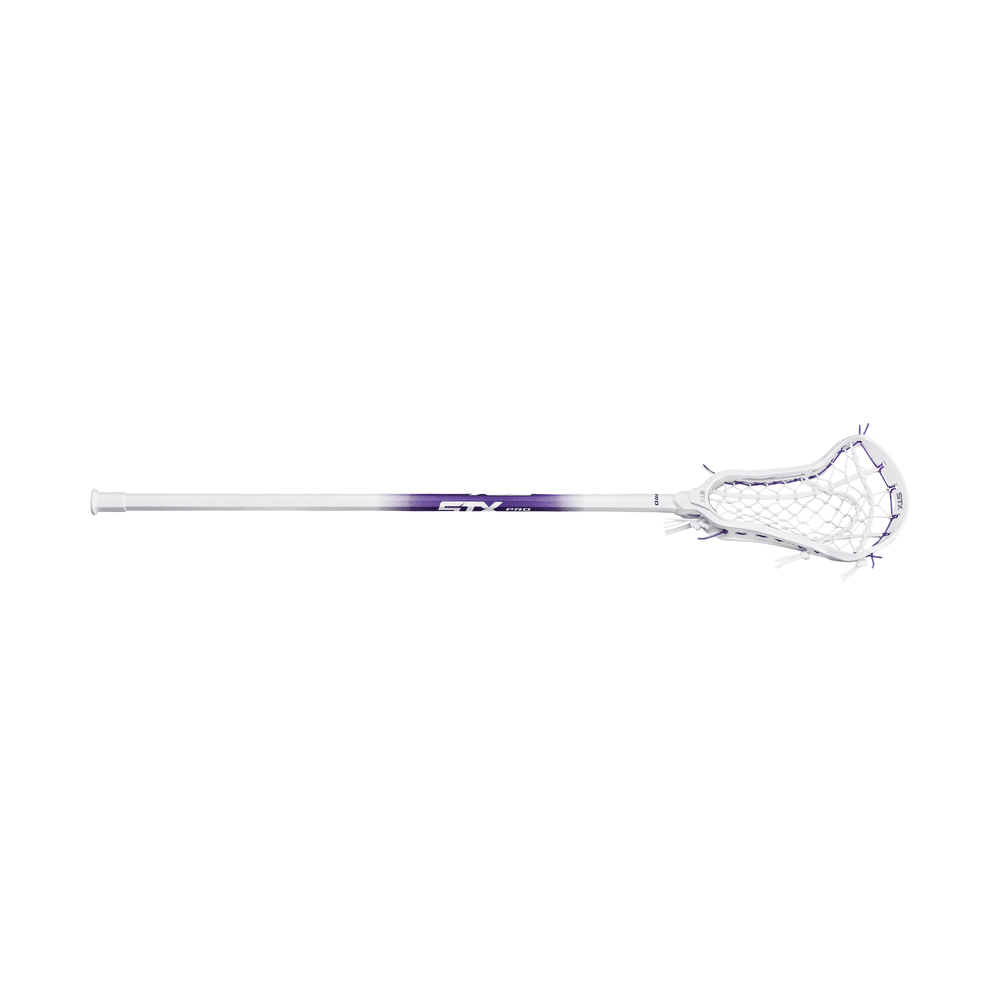 STX Aria Pro-M Lock Pocket Complete Stick Women's Complete Sticks White/Royal Lax.com