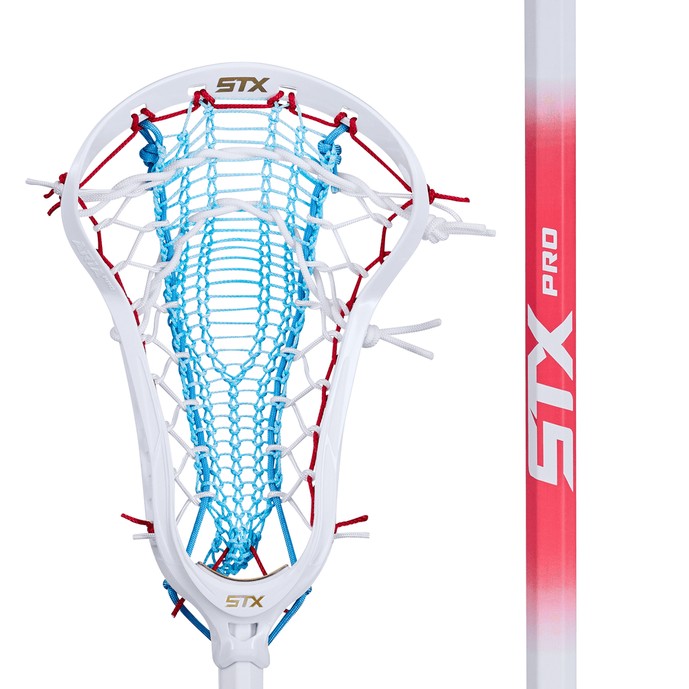 STX Aria Pro Valkyrie Complete Stick Women's Complete Sticks LE Red/White/Blue Lax.com