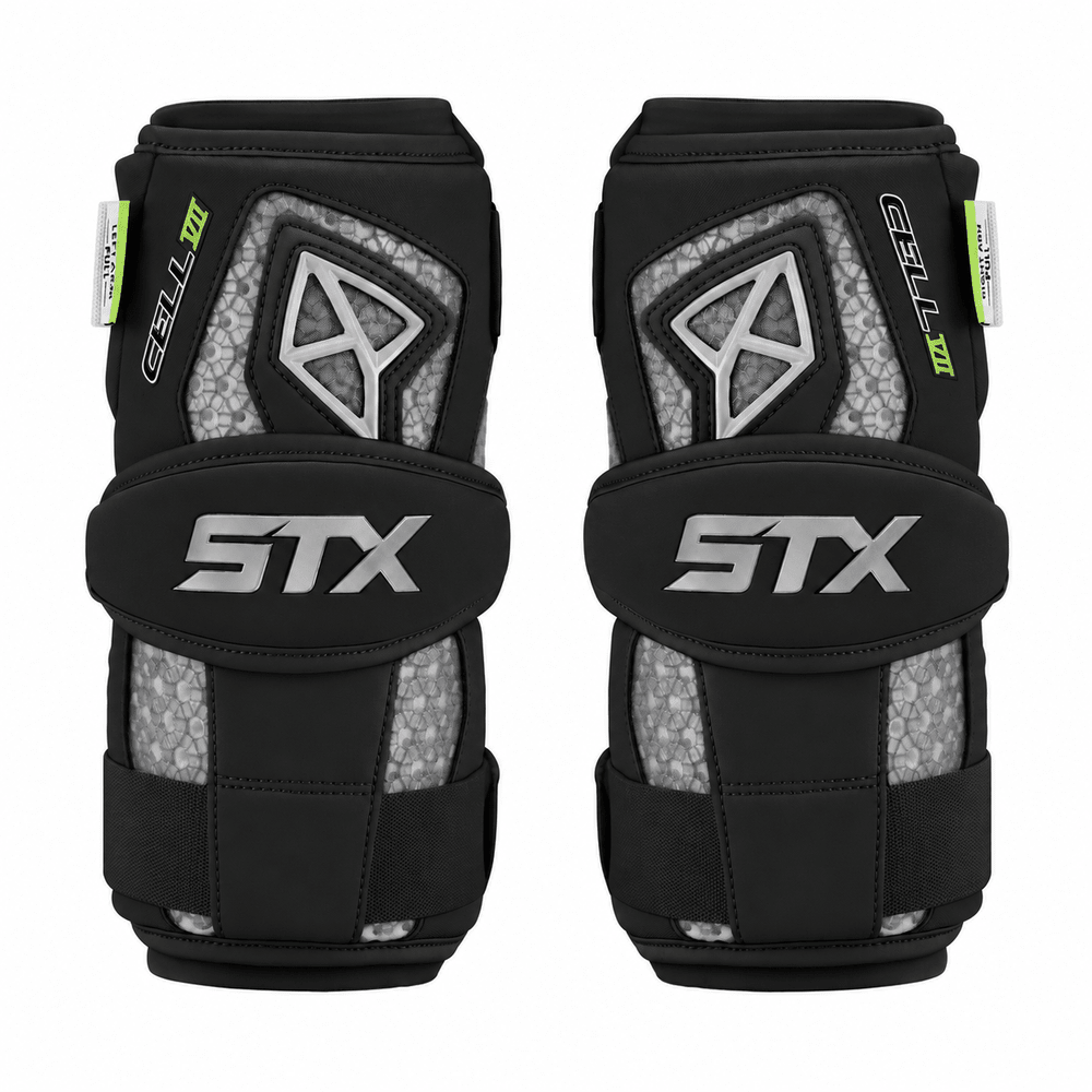 STX Cell VII Arm Pads Men's Arm Protection Black Lax.com