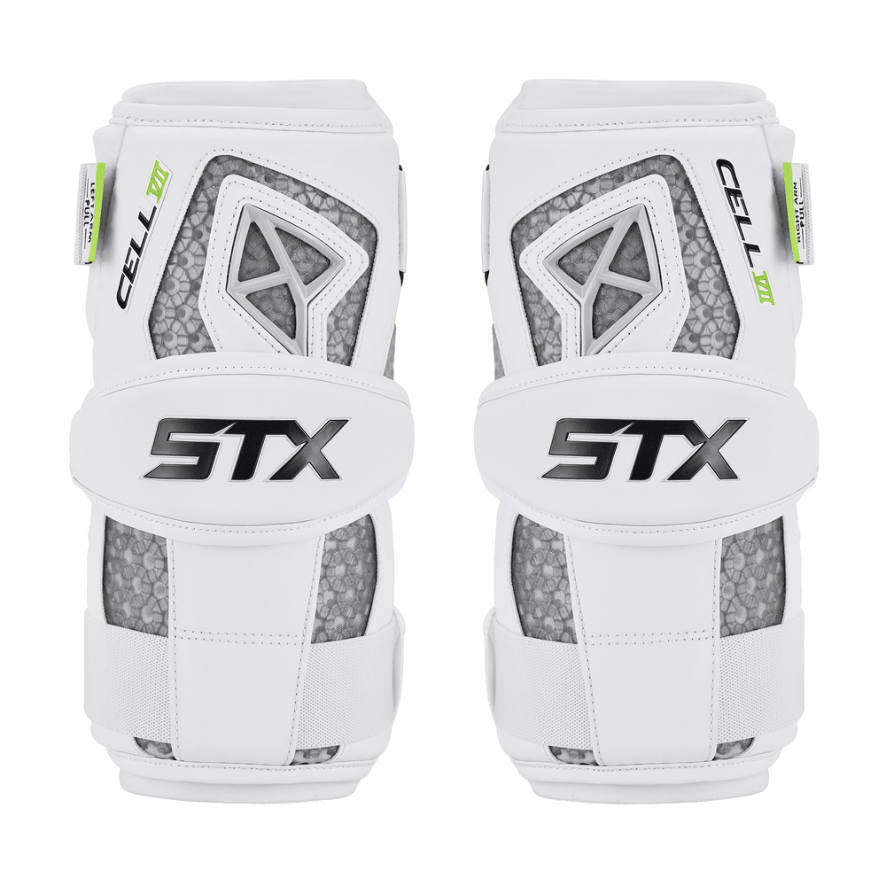 STX Cell VII Arm Pads Men's Arm Protection White Lax.com