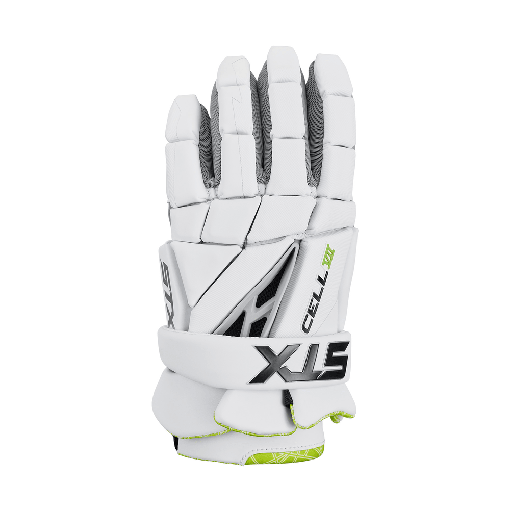 STX Cell VII Goalie Glove Goalie Gloves White Lax.com