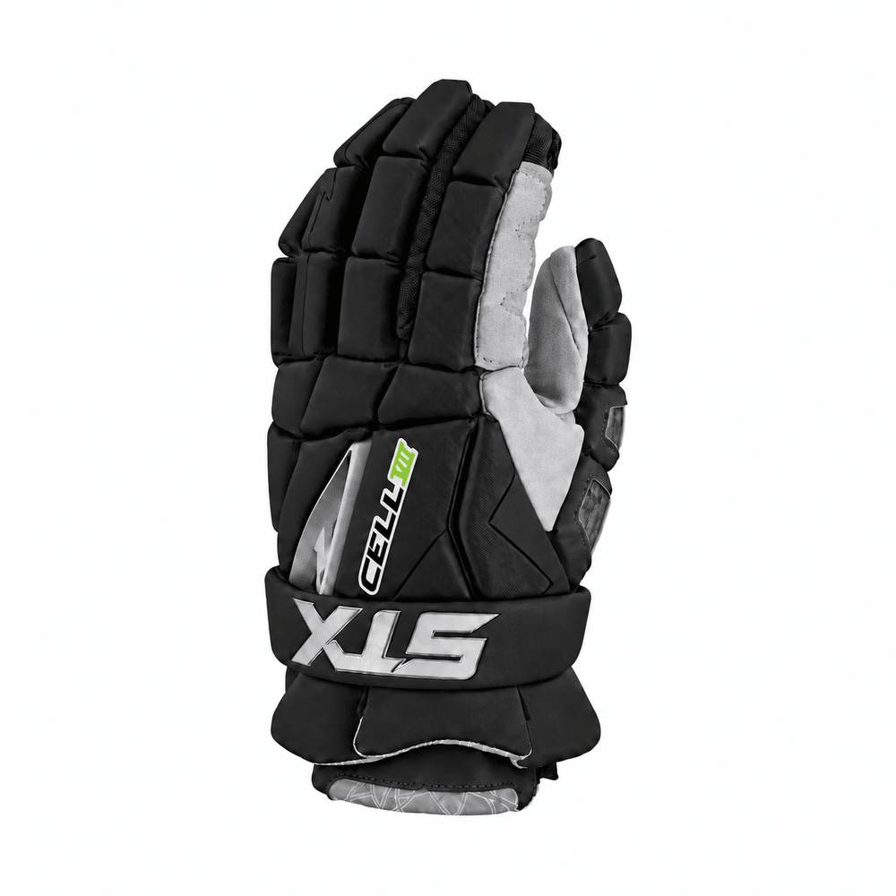STX Cell VII Lacrosse Gloves Men's Gloves Black Lax.com