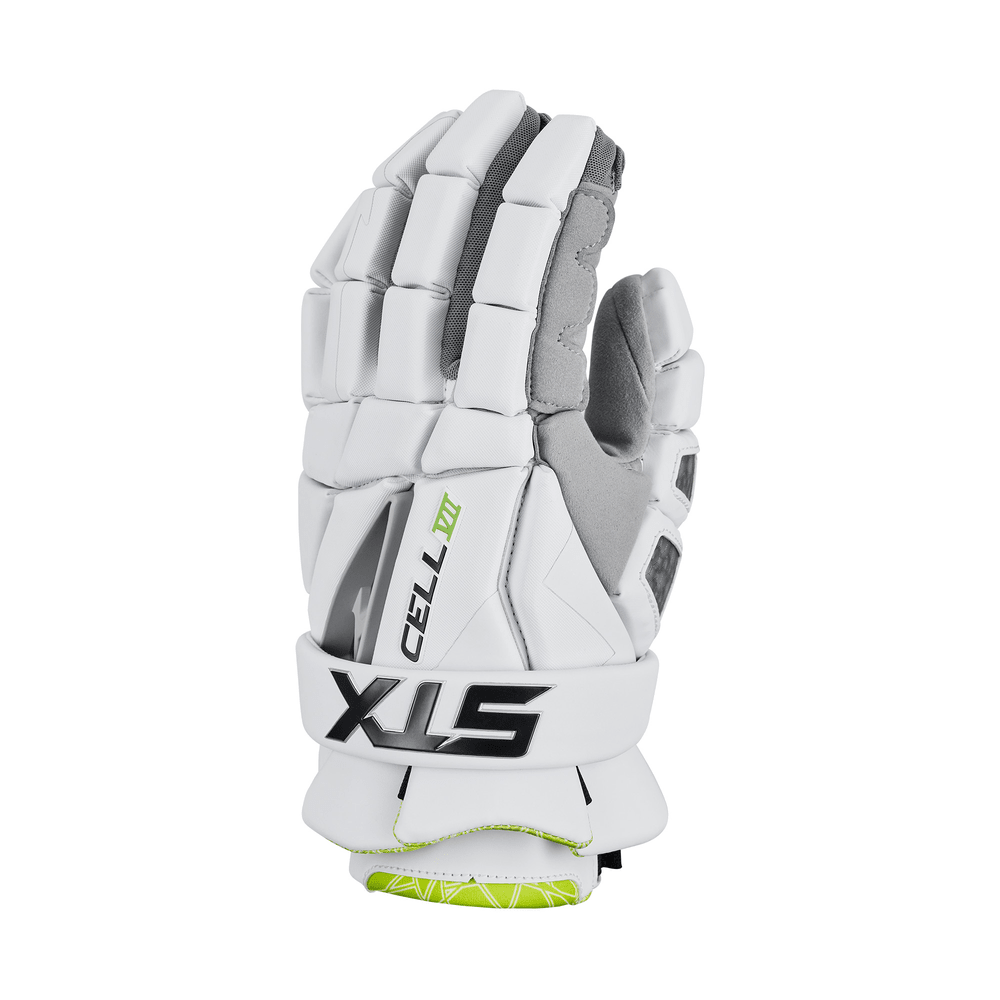 STX Cell VII Lacrosse Gloves Men's Gloves White Lax.com