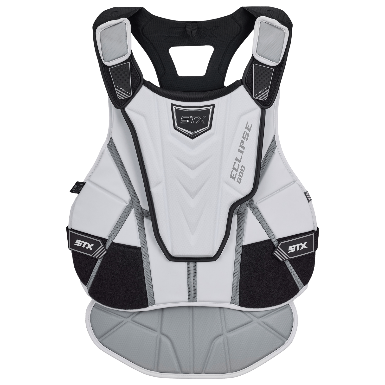 STX Eclipse 600 Chest Protector Chest Protector White/Black Lax.com