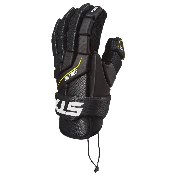 STX Stallion 200 Lacrosse Gloves Men's Gloves Black Lax.com
