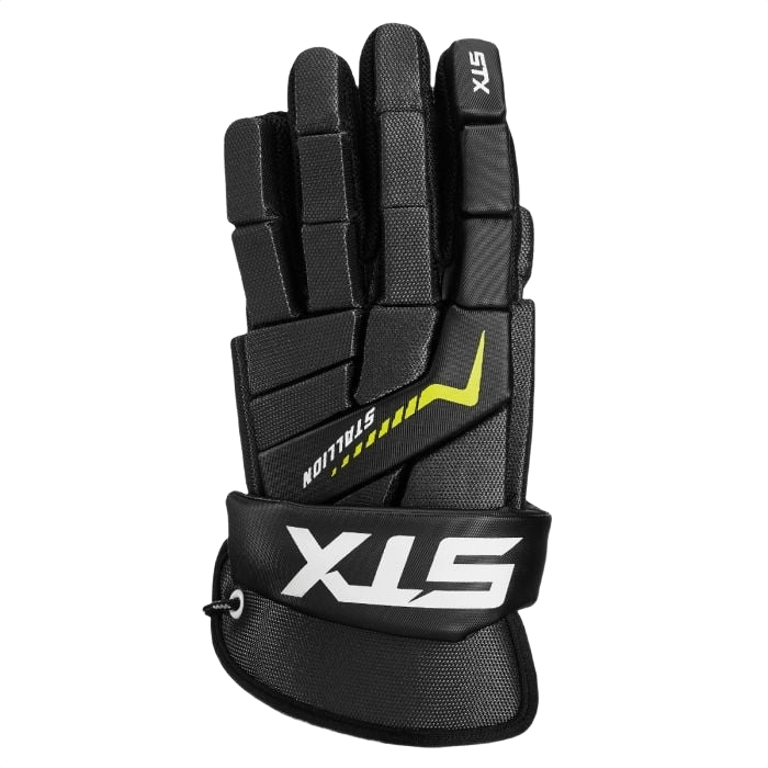STX Stallion 200 Lacrosse Gloves Men's Gloves Black Lax.com