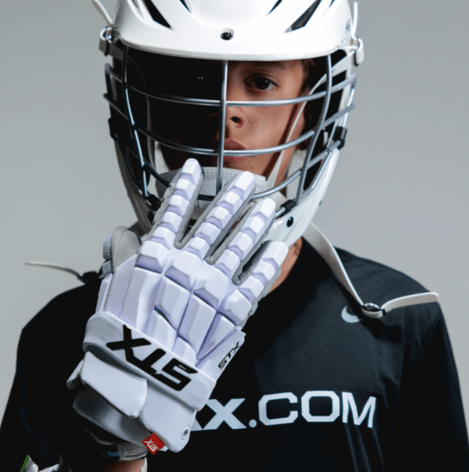 STX Surgeon LZR Lacrosse Glove Men's Gloves White Lax.com